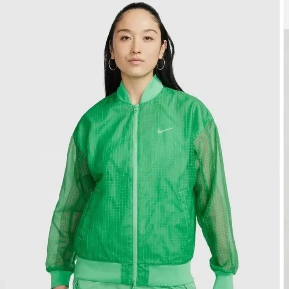 NWT Nike Sportswear Essentials Woven Varsity Bomber Jacket - Picture 1 of 8